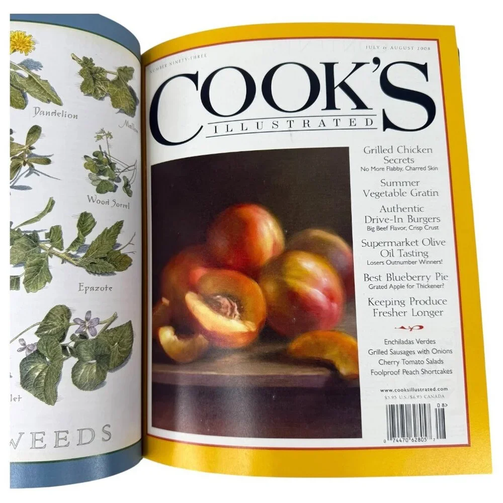 Cooks‎ Illustrated 2008 Annual Cookbook Hardcover Bound Volume Complete Year